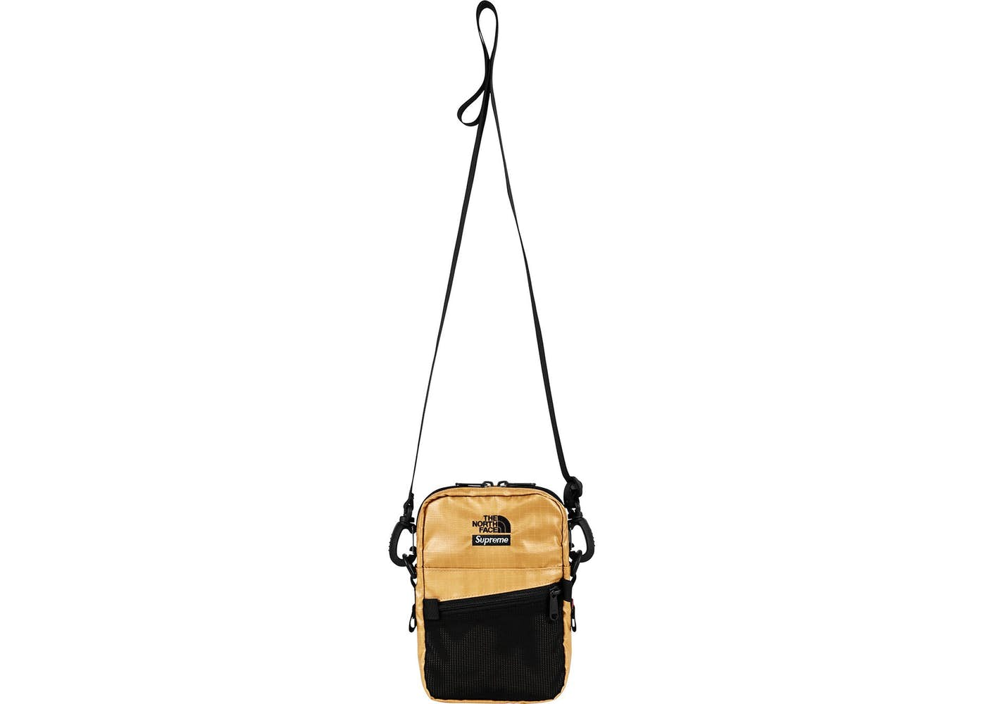 Supreme the north face clearance metallic shoulder bag gold